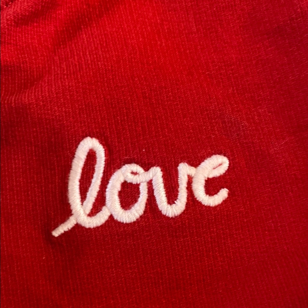Red Dress with Heart Pattern - Picture 3 of 7